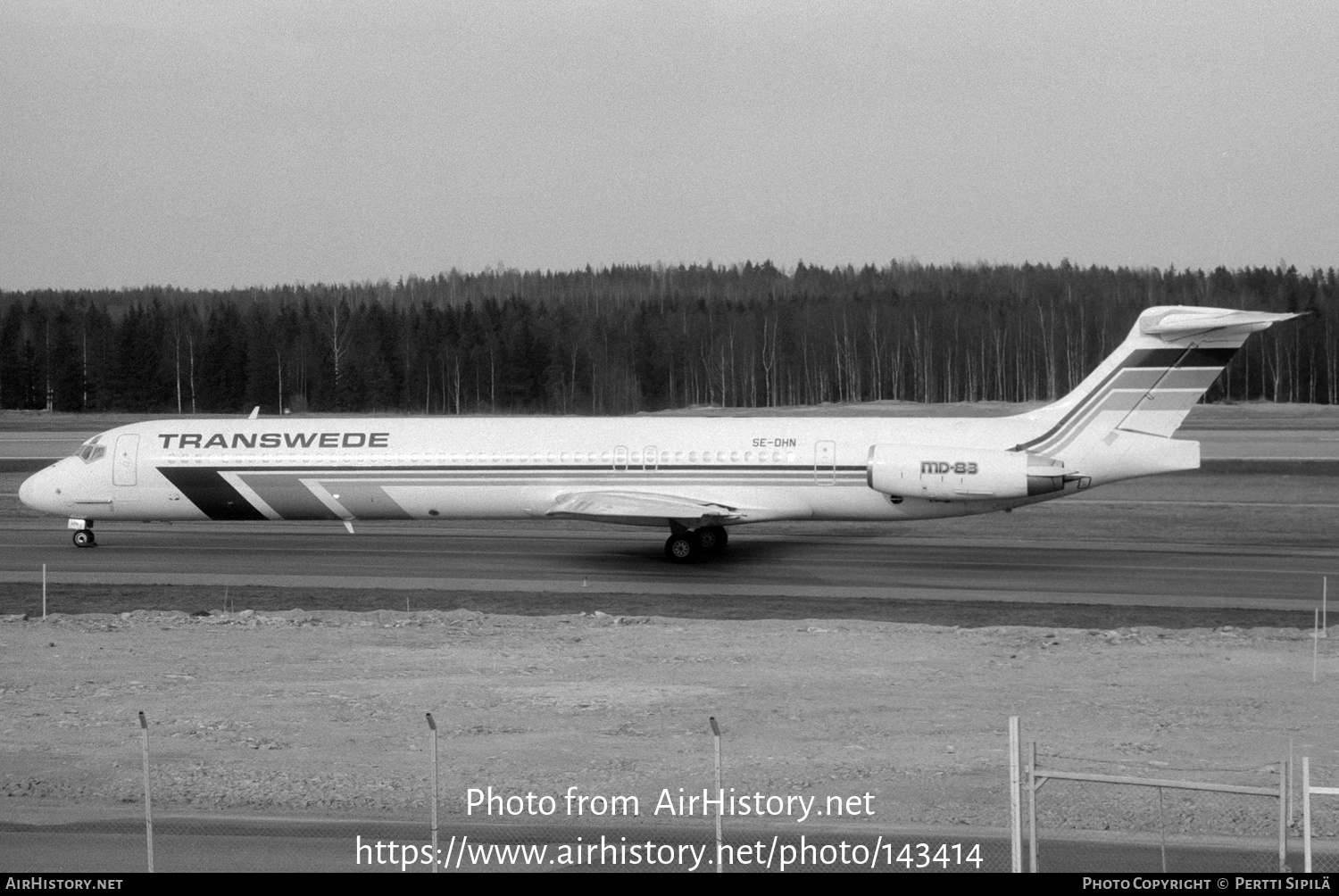 Aircraft Photo of SE-DHN | McDonnell Douglas MD-83 (DC-9-83) | Transwede Airways | AirHistory.net #143414