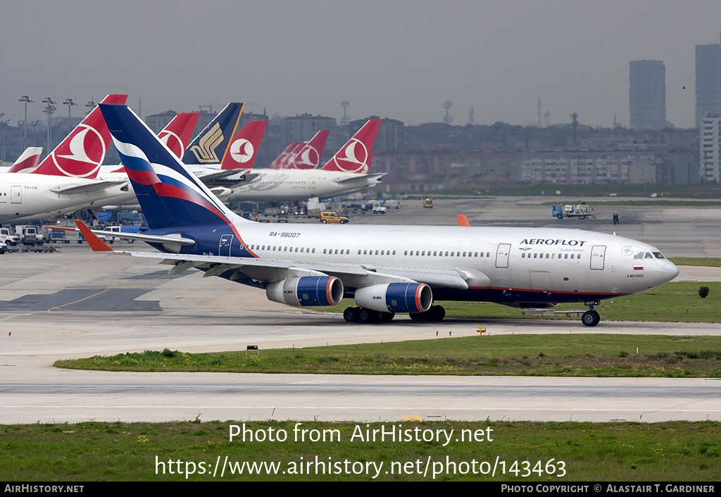 Aircraft Photo of RA-96007 | Ilyushin Il-96-300 | Aeroflot - Russian Airlines | AirHistory.net #143463