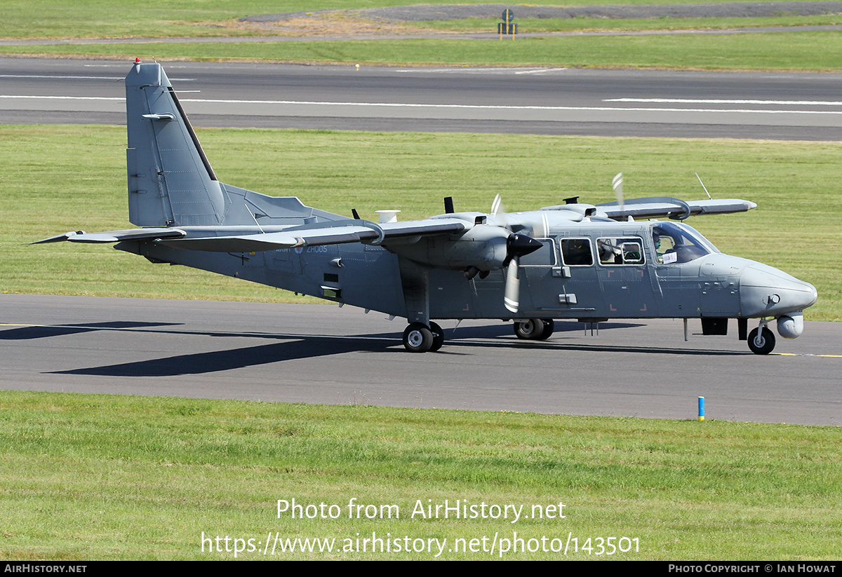 Aircraft Photo of ZH005 | Britten-Norman BN-2T-4S Defender AL2 | UK - Army | AirHistory.net #143501