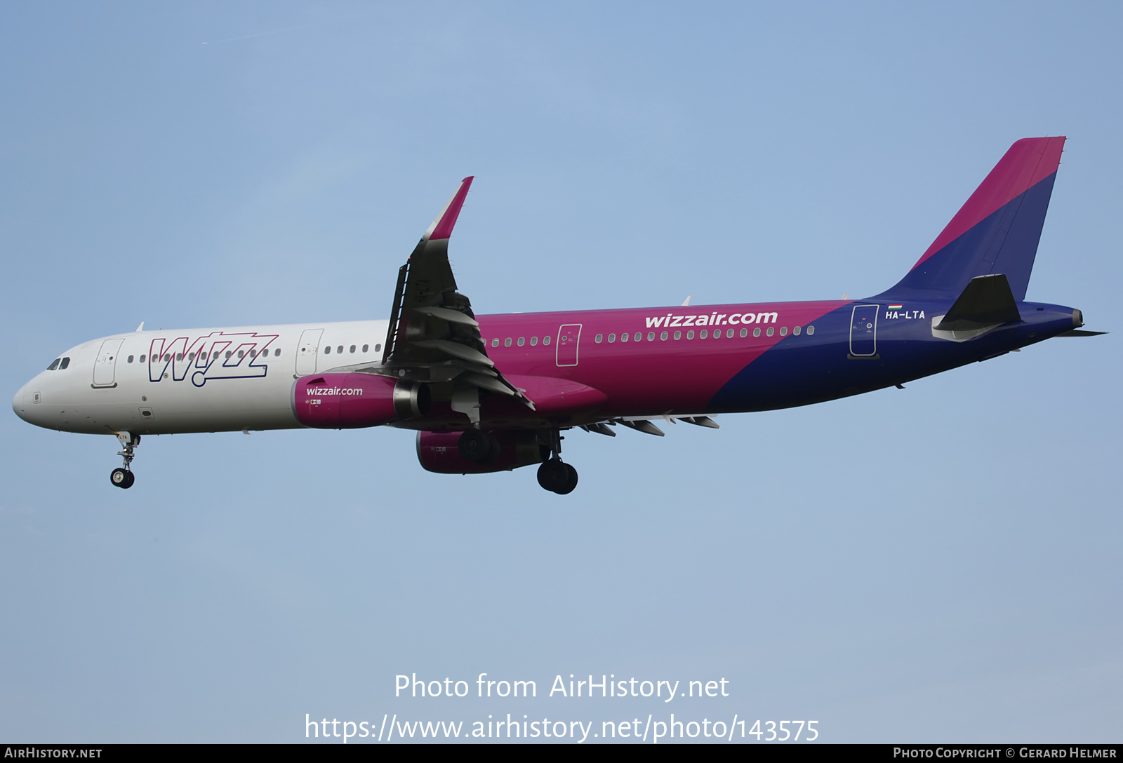 Aircraft Photo of HA-LTA | Airbus A321-231 | Wizz Air | AirHistory.net #143575