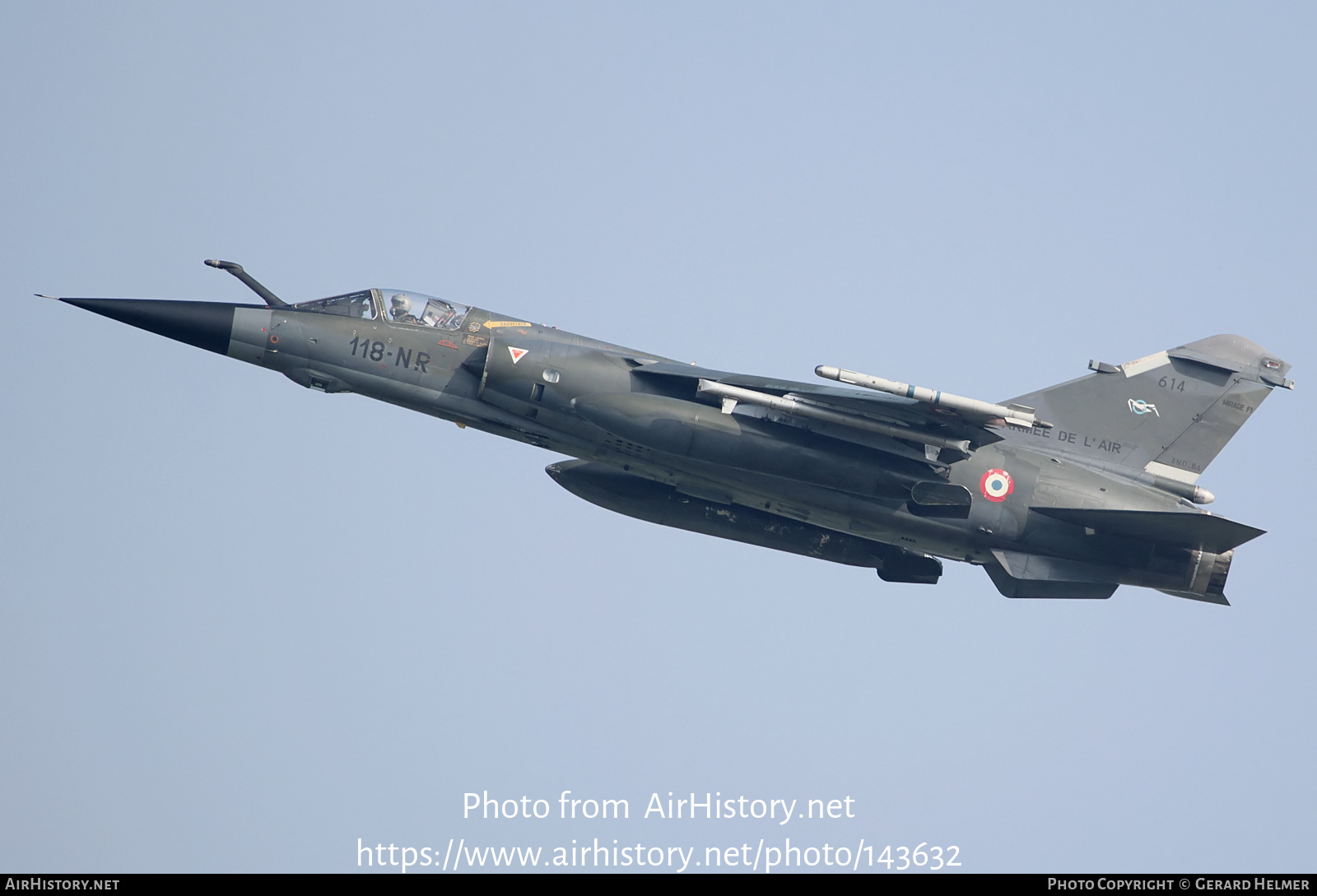 Aircraft Photo of 614 | Dassault Mirage F1CR | France - Air Force | AirHistory.net #143632