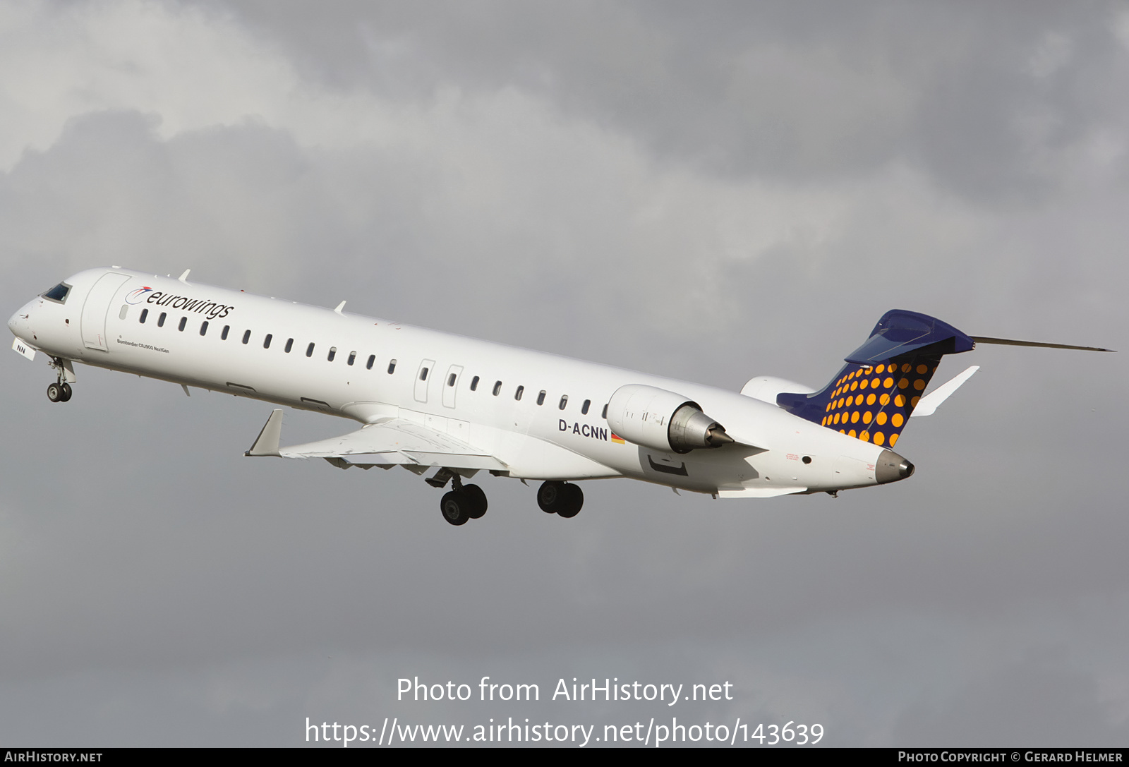 Aircraft Photo of D-ACNN | Bombardier CRJ-900LR NG (CL-600-2D24) | Eurowings | AirHistory.net #143639