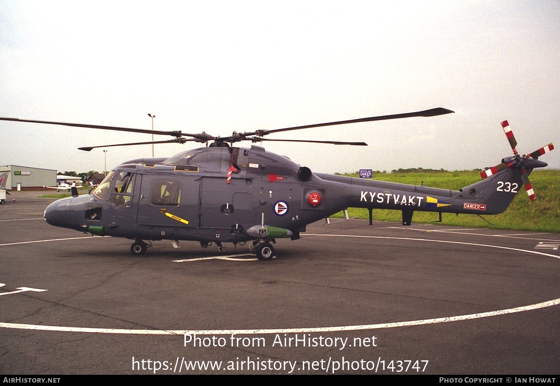 Aircraft Photo of 232 | Westland WG-13 Lynx Mk86 | Norway - Coast Guard | AirHistory.net #143747