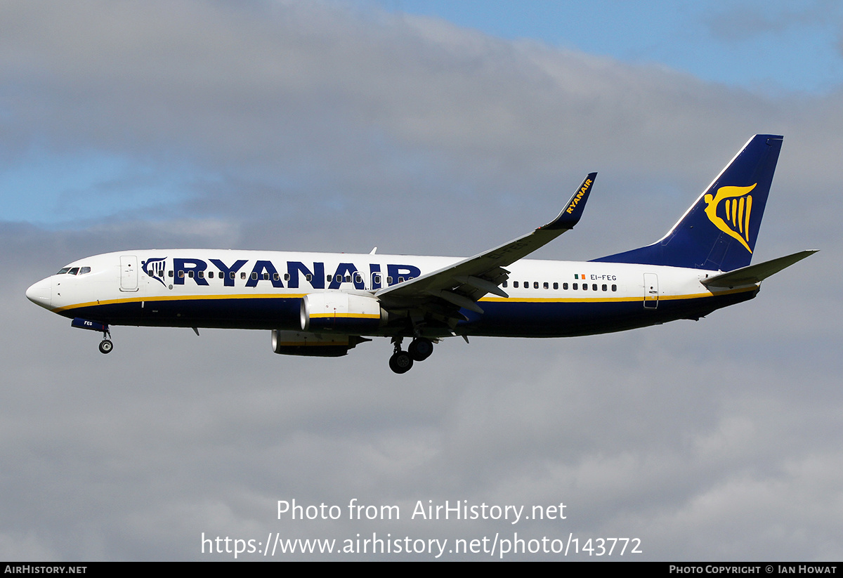 Aircraft Photo of EI-FEG | Boeing 737-8AS | Ryanair | AirHistory.net #143772