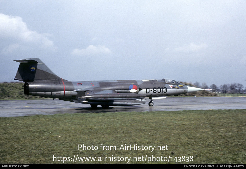 Aircraft Photo of D-8013 | Lockheed RF-104G Starfighter | Netherlands - Air Force | AirHistory.net #143838