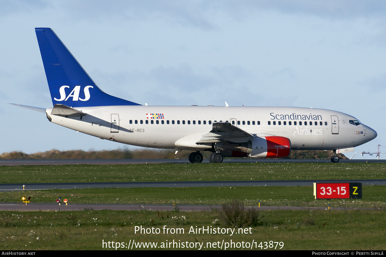 Aircraft Photo of SE-RES | Boeing 737-7BX | Scandinavian Airlines - SAS | AirHistory.net #143879