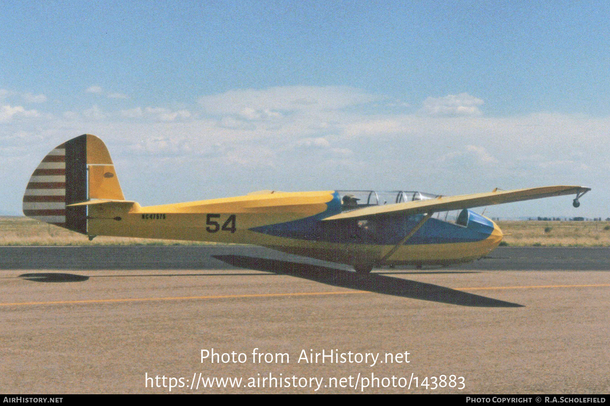 Aircraft Photo of N47575 / NC47575 | Schweizer SGS 2-8 (TG-2) | AirHistory.net #143883