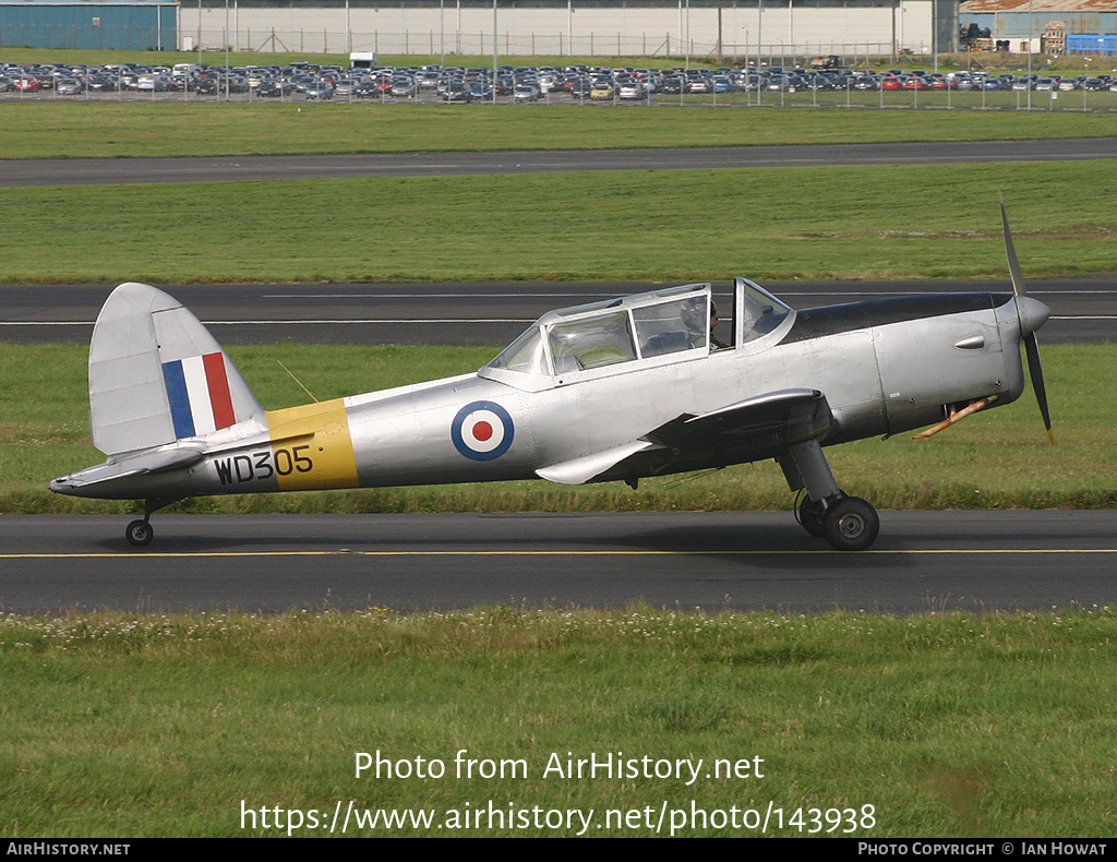 Aircraft Photo of G-ARGG / WD305 | De Havilland DHC-1 Chipmunk Mk22 | UK - Air Force | AirHistory.net #143938