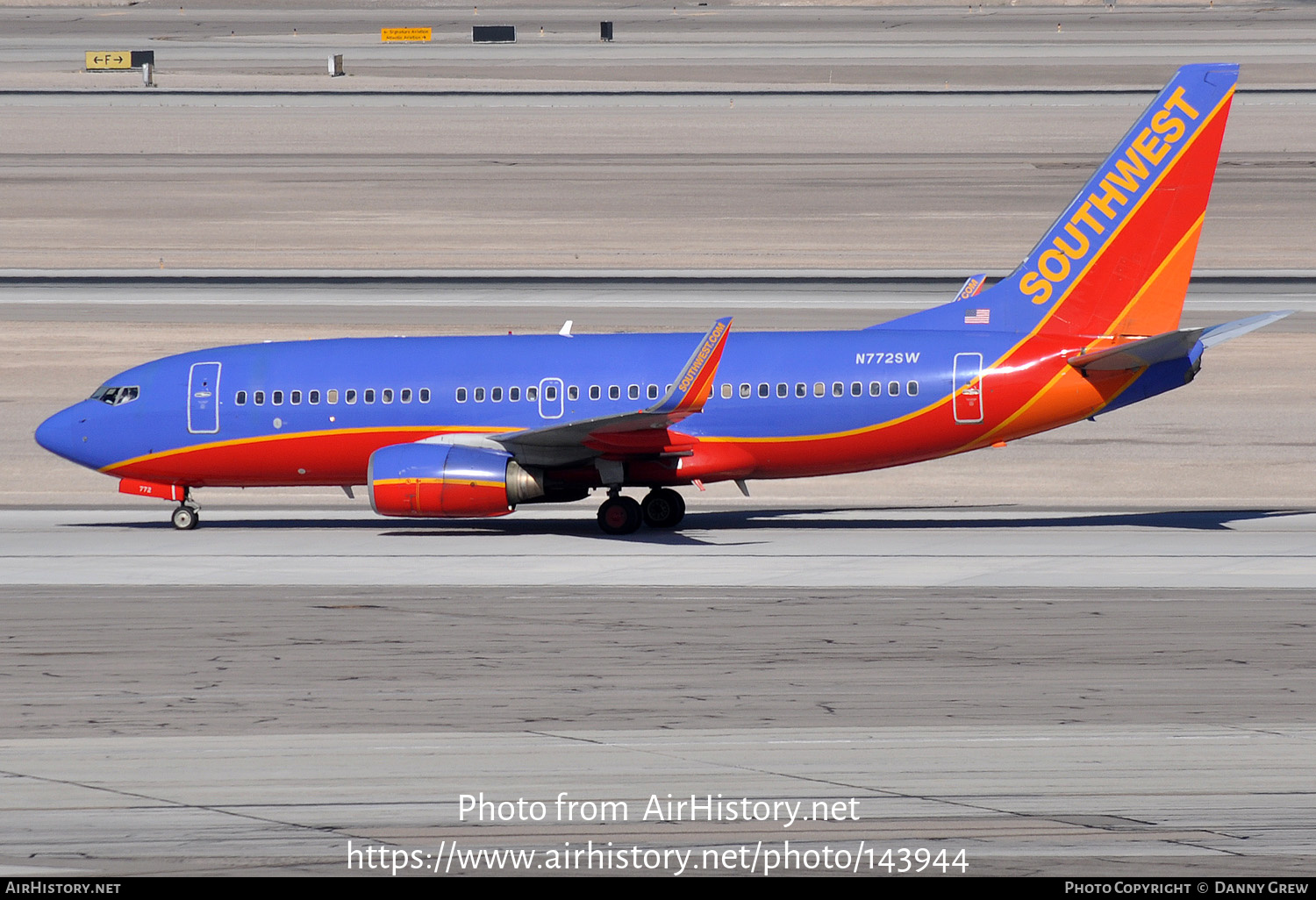 Aircraft Photo of N772SW | Boeing 737-7H4 | Southwest Airlines | AirHistory.net #143944