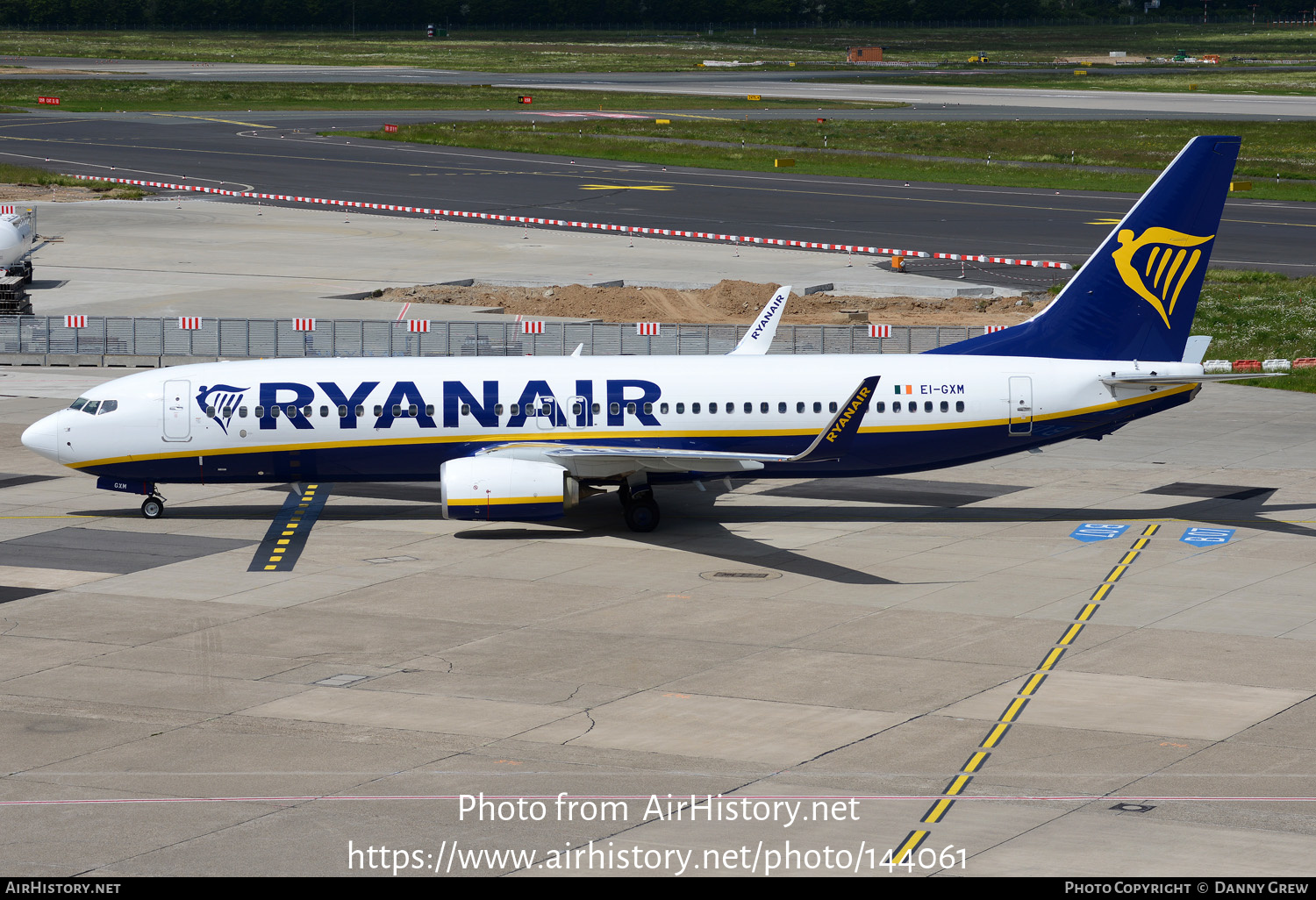 Aircraft Photo of EI-GXM | Boeing 737-800 | Ryanair | AirHistory.net #144061