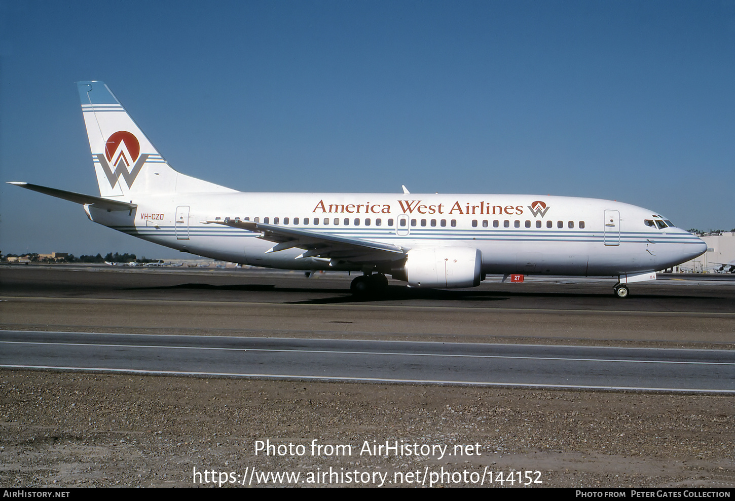 Aircraft Photo of VH-CZO | Boeing 737-377 | America West Airlines | AirHistory.net #144152