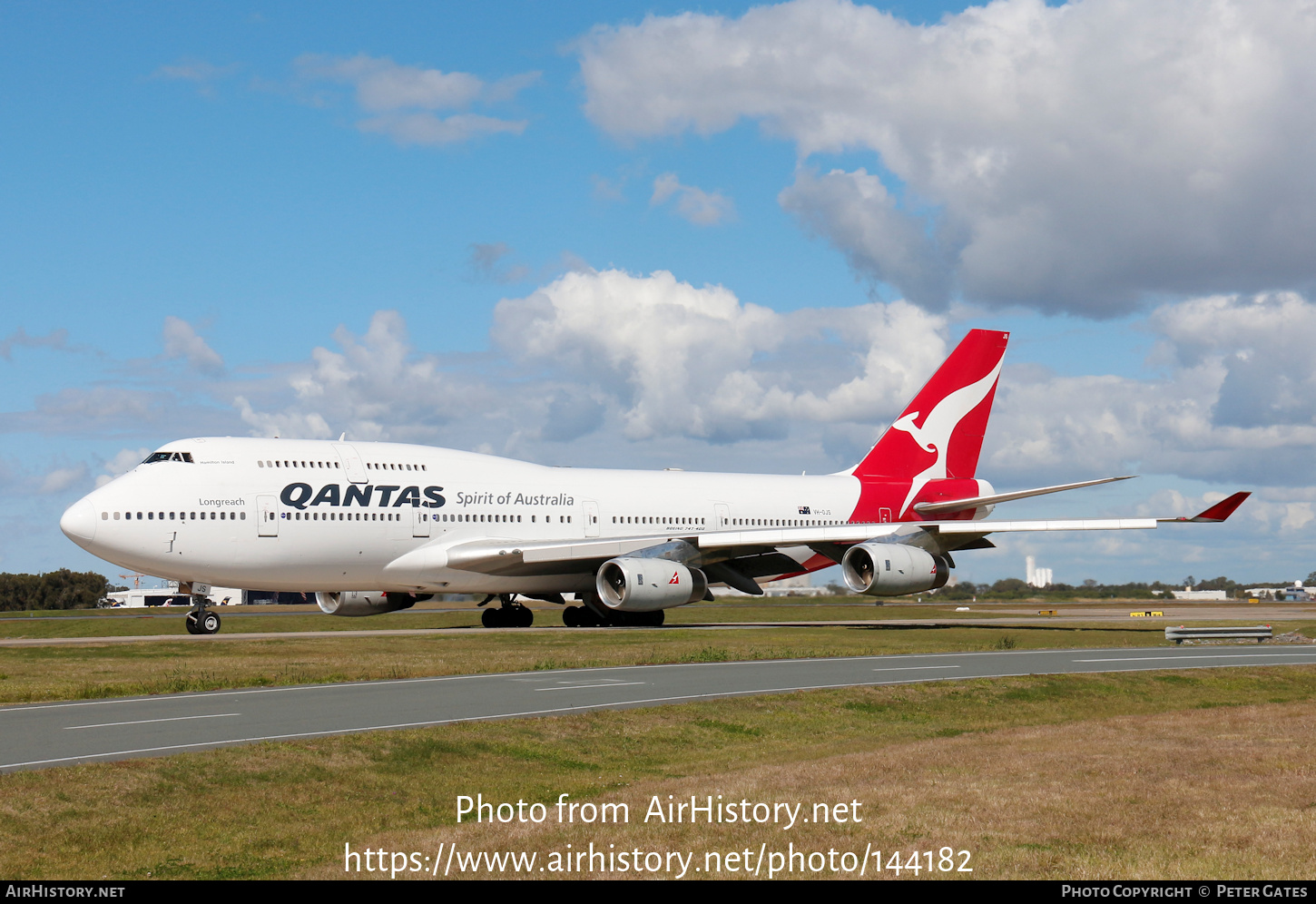 Aircraft Photo of VH-OJS | Boeing 747-438 | Qantas | AirHistory.net #144182