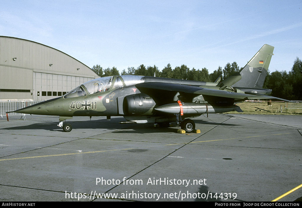 Aircraft Photo of 4011 | Dassault-Dornier Alpha Jet | Germany - Air Force | AirHistory.net #144319