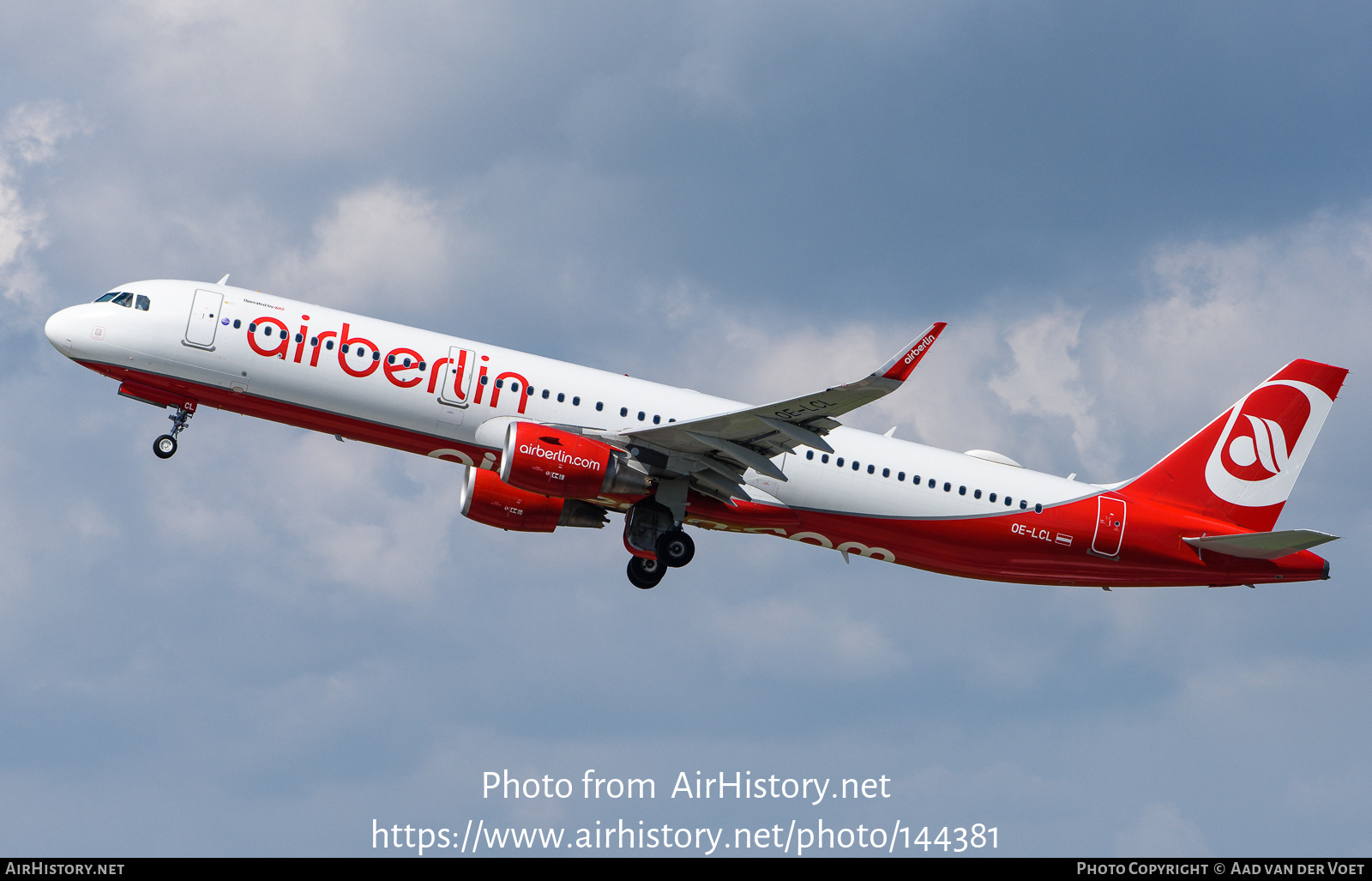 Aircraft Photo of OE-LCL | Airbus A321-211 | Air Berlin | AirHistory.net #144381
