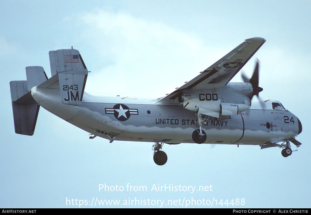 Aircraft Photo of 162143 | Grumman C-2A Greyhound | USA - Navy | AirHistory.net #144488