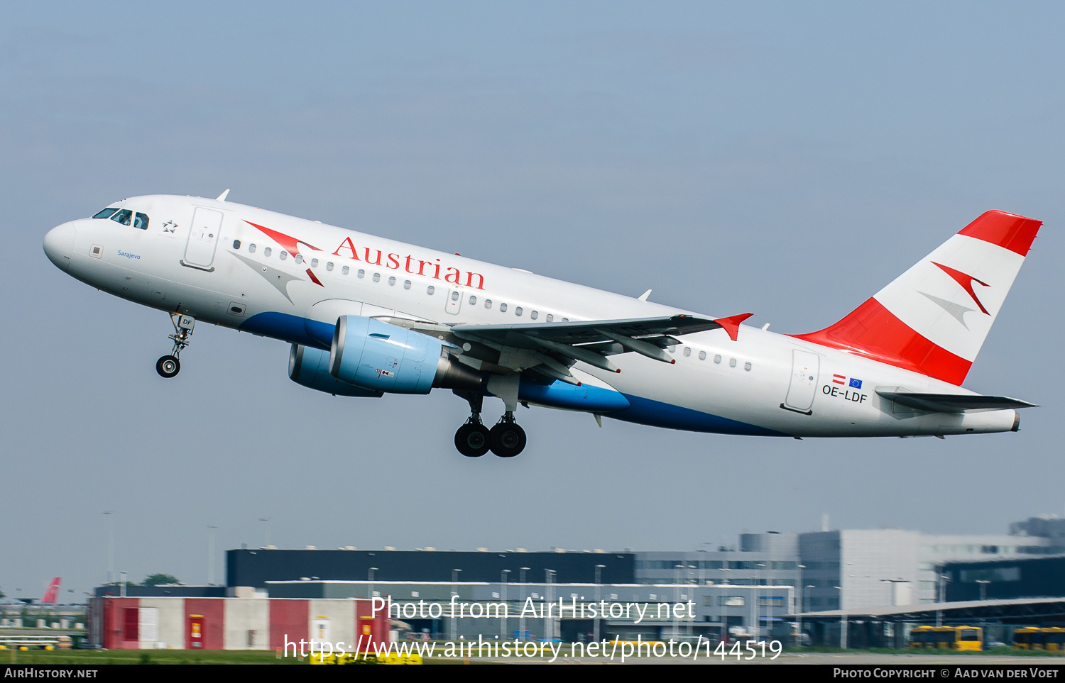 Aircraft Photo of OE-LDF | Airbus A319-112 | Austrian Airlines | AirHistory.net #144519