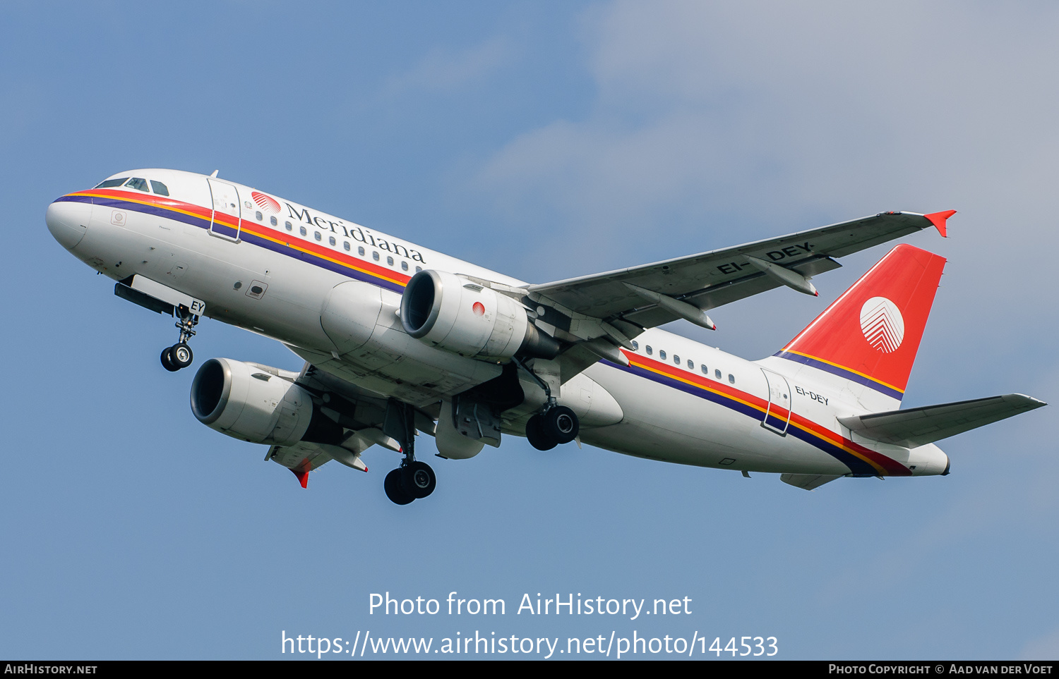 Aircraft Photo of EI-DEY | Airbus A319-112 | Meridiana | AirHistory.net #144533