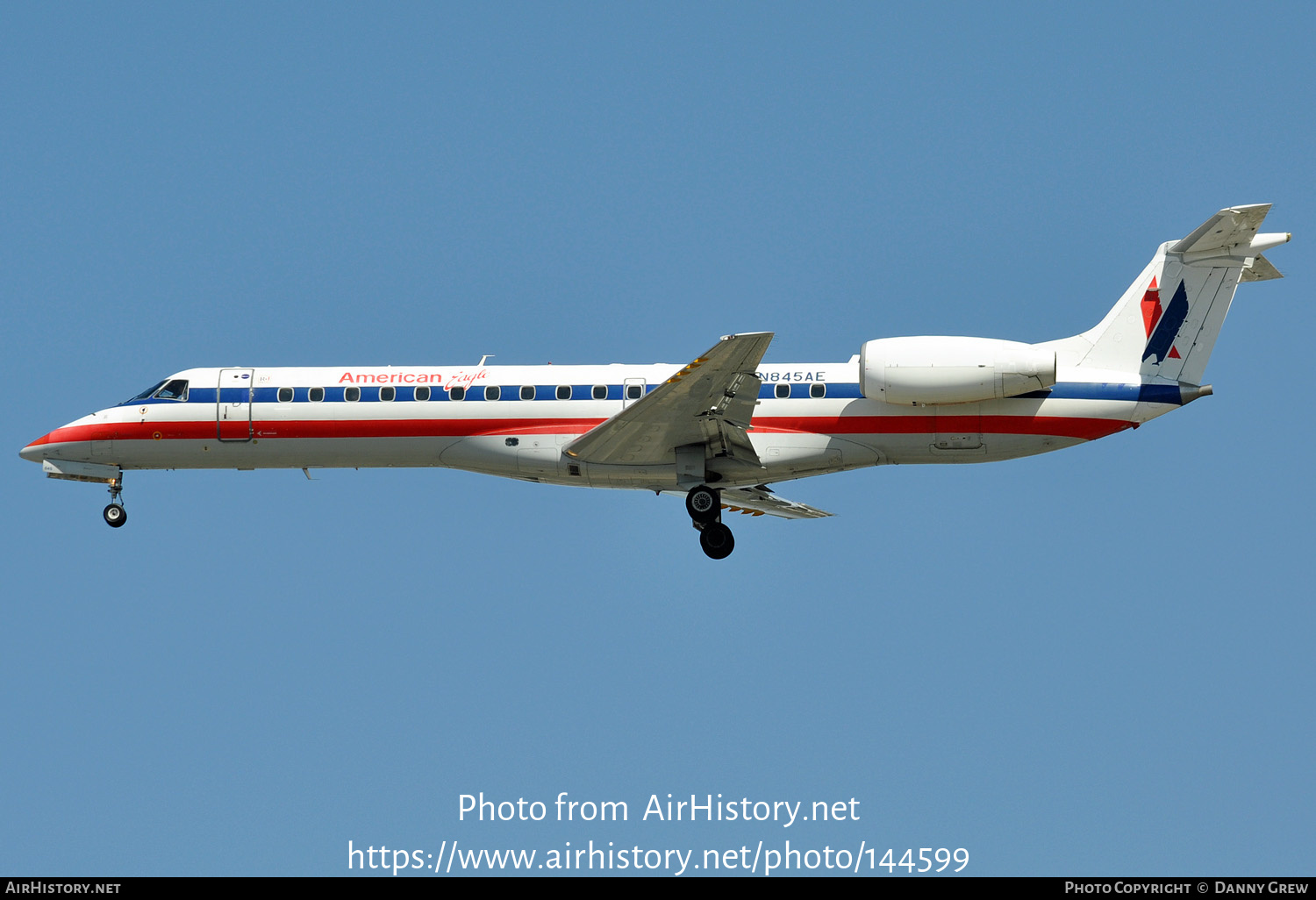 Aircraft Photo of N845AE | Embraer ERJ-140LR (EMB-135KL) | American Eagle | AirHistory.net #144599