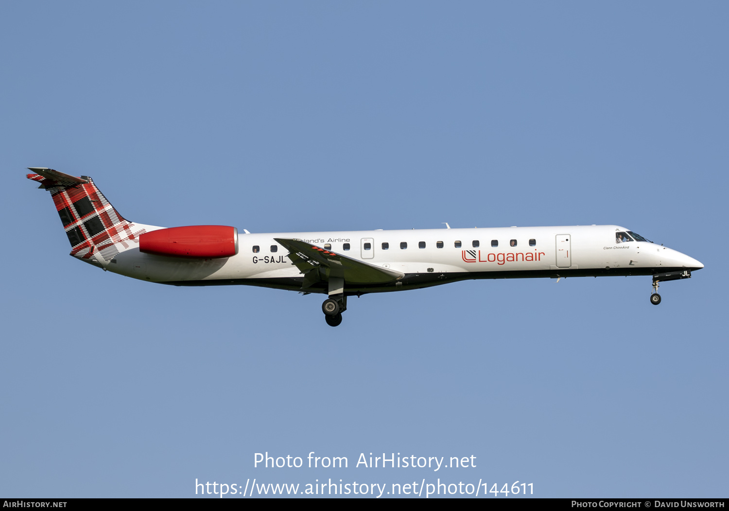 Aircraft Photo of G-SAJL | Embraer ERJ-145EP (EMB-145EP) | Loganair | AirHistory.net #144611