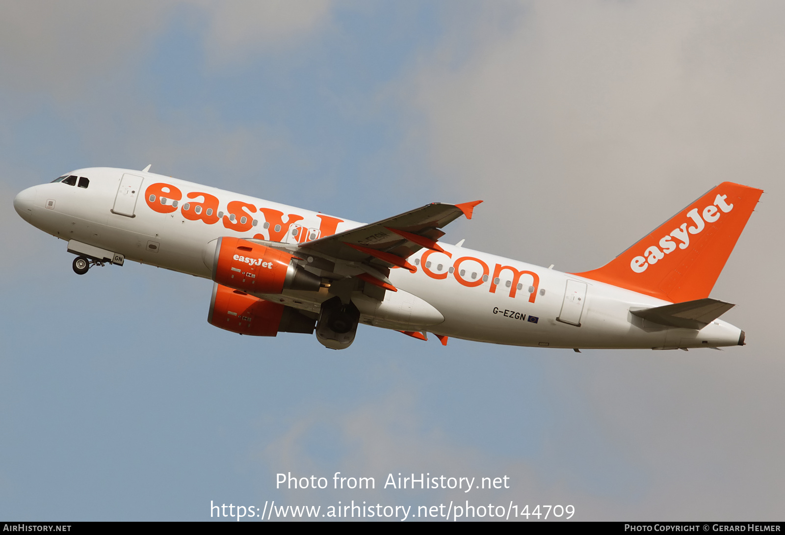 Aircraft Photo of G-EZGN | Airbus A319-111 | EasyJet | AirHistory.net #144709