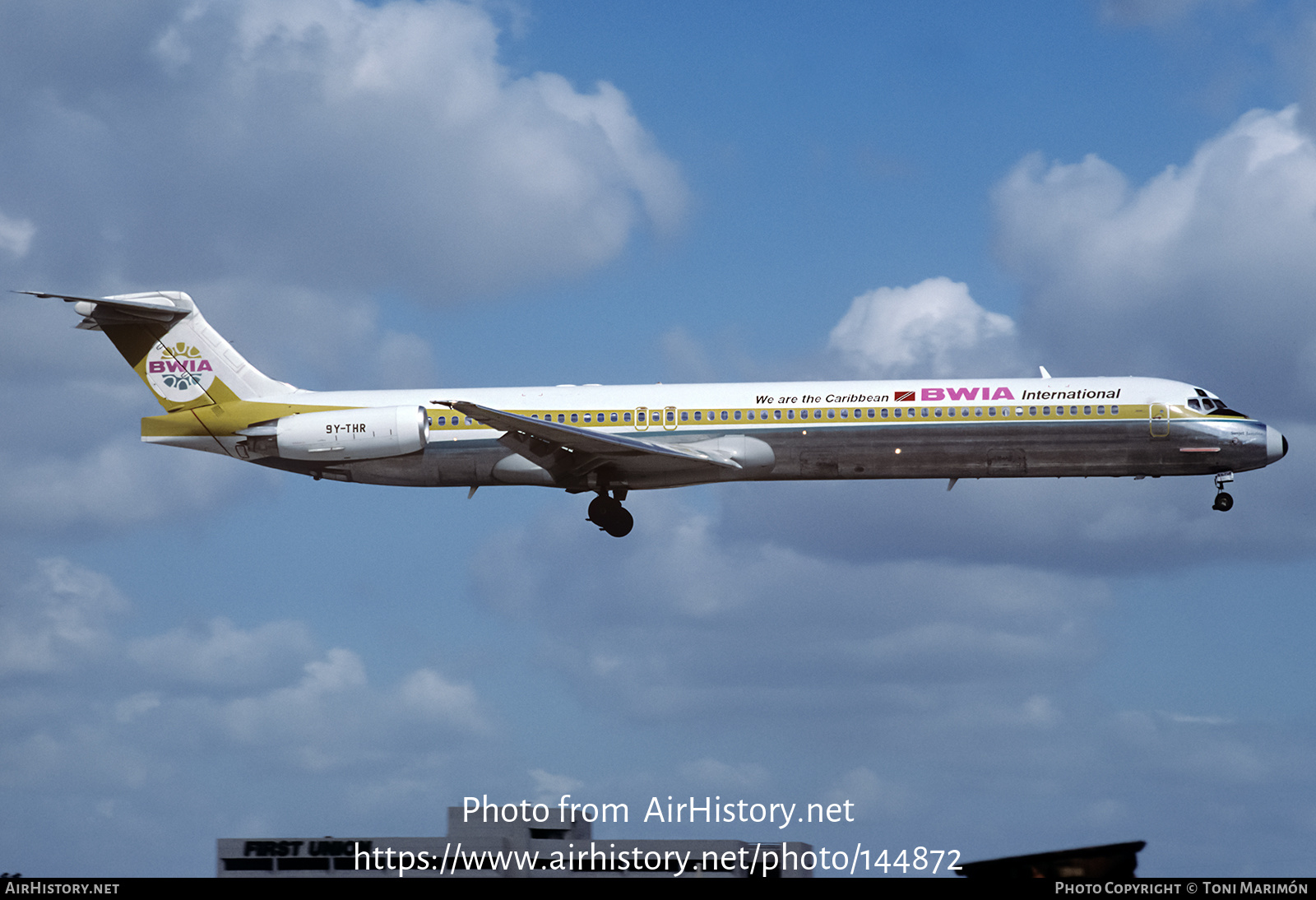 Aircraft Photo of 9Y-THR | McDonnell Douglas MD-83 (DC-9-83) | BWIA International | AirHistory.net #144872