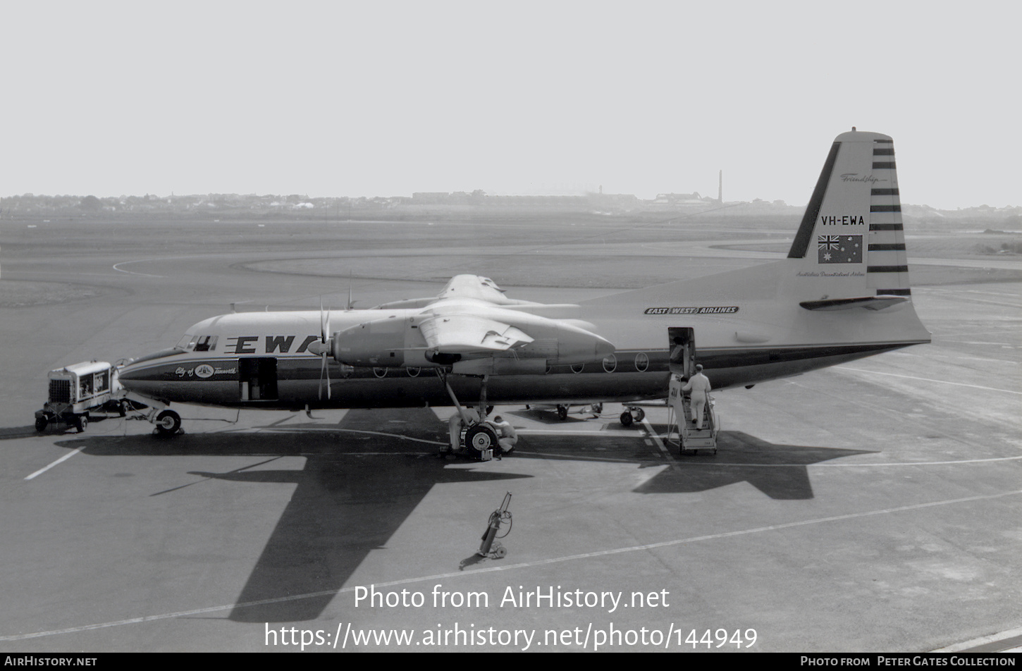 Aircraft Photo of VH-EWA | Fokker F27-100 Friendship | East-West Airlines | AirHistory.net #144949