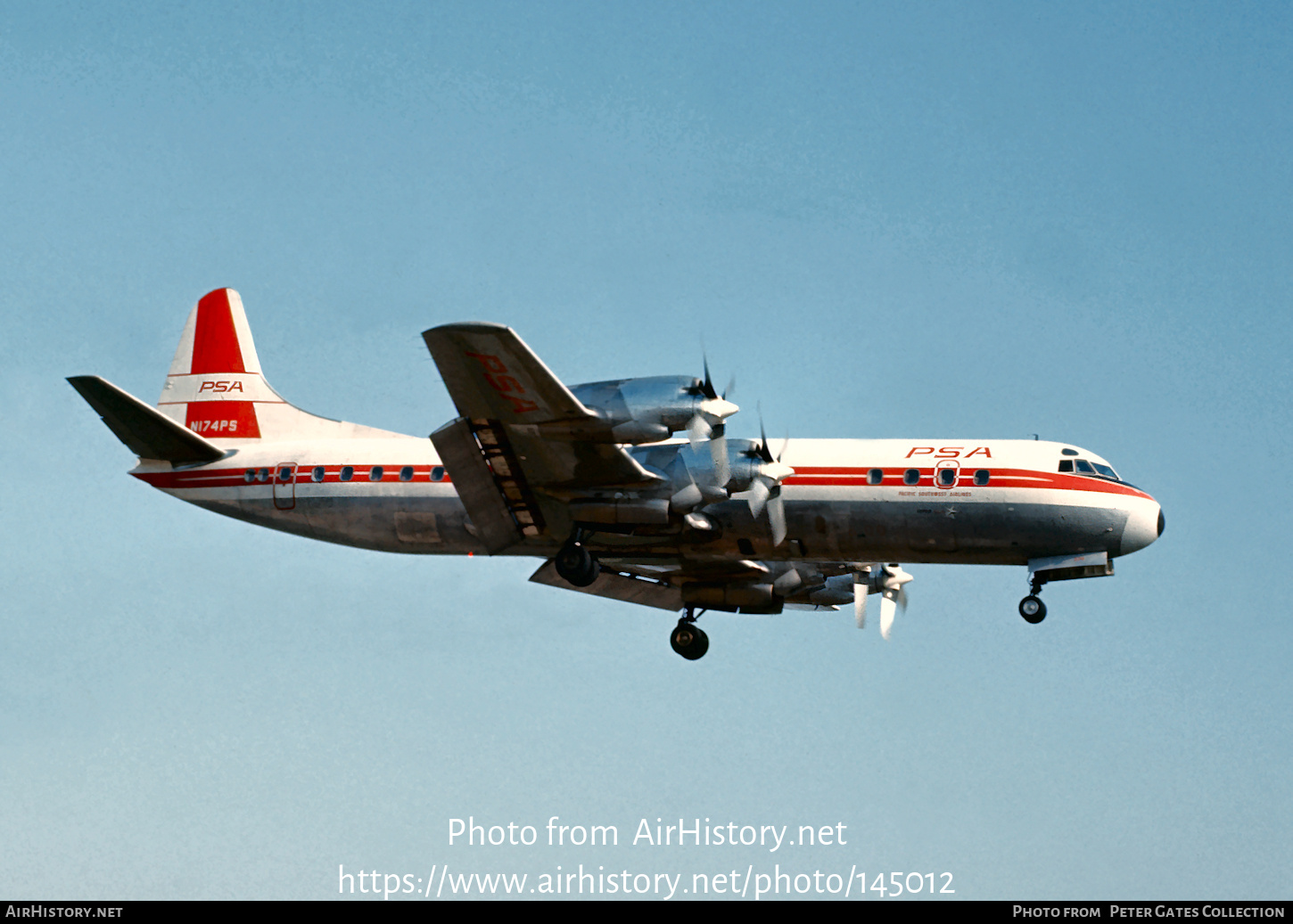 Aircraft Photo of N174PS | Lockheed L-188A Electra | PSA - Pacific Southwest Airlines | AirHistory.net #145012