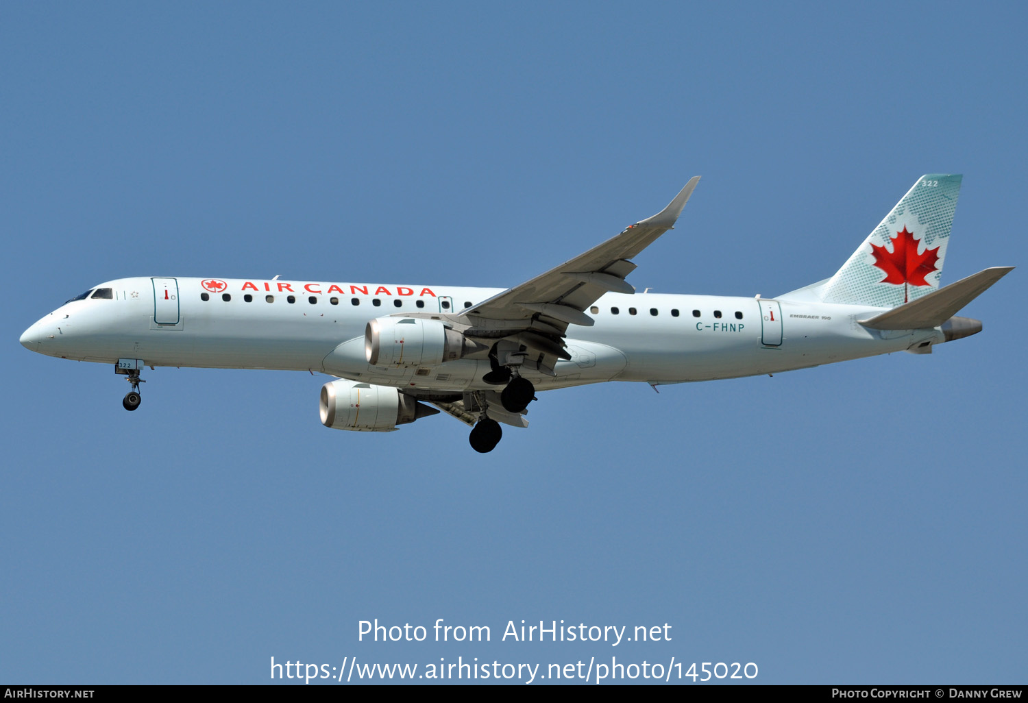 Aircraft Photo of C-FHNP | Embraer 190AR (ERJ-190-100IGW) | Air Canada | AirHistory.net #145020