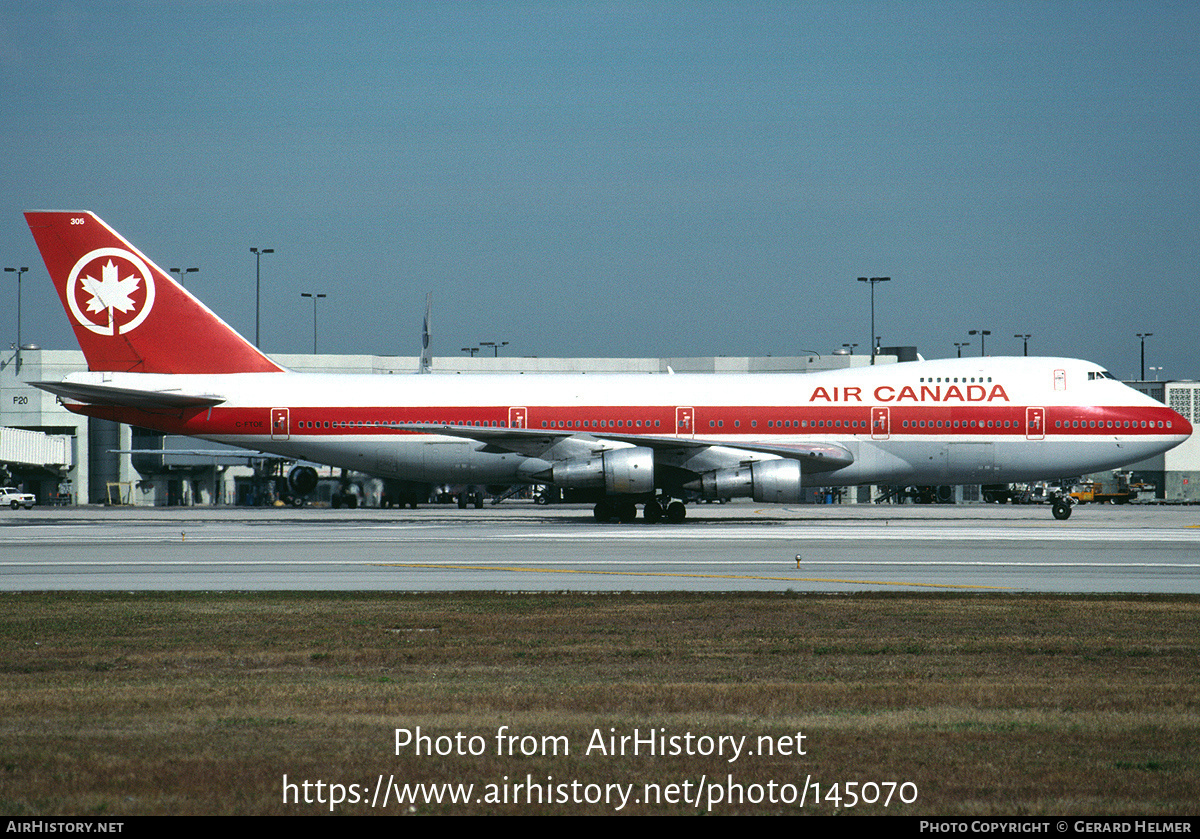 Aircraft Photo of C-FTOE | Boeing 747-133 | Air Canada | AirHistory.net #145070