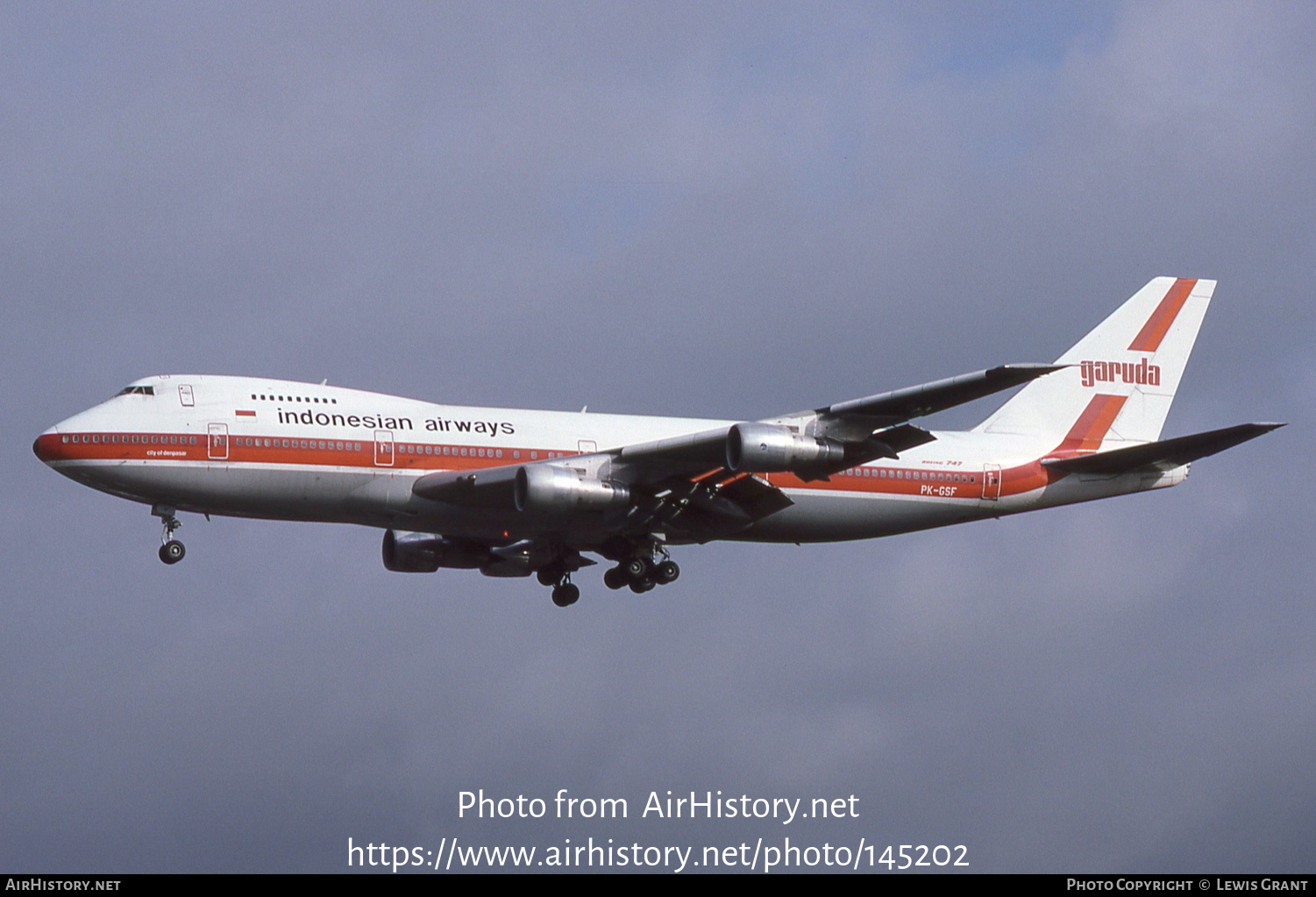 Aircraft Photo of PK-GSF | Boeing 747-2U3B | Garuda Indonesian Airways | AirHistory.net #145202