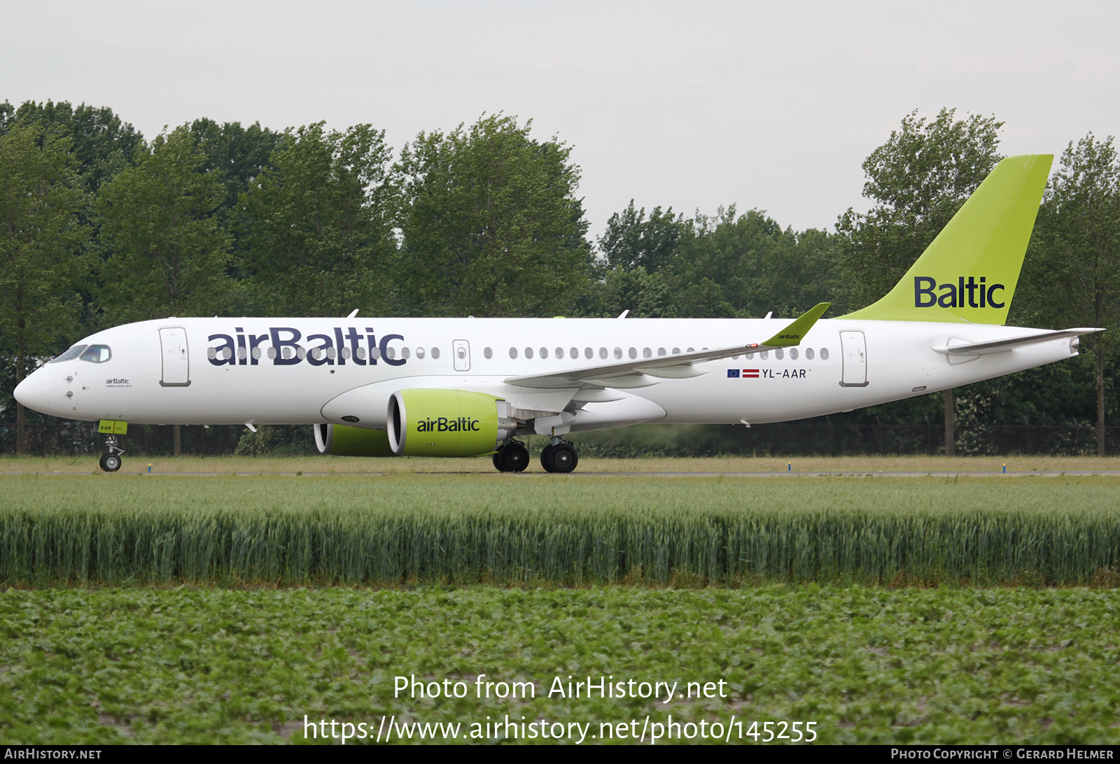 Aircraft Photo of YL-AAR | Airbus A220-371 (BD-500-1A11) | AirBaltic | AirHistory.net #145255