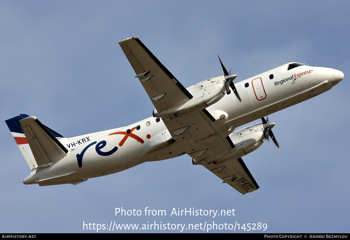 Aircraft Photo of VH-KRX | Saab 340B | REX - Regional Express | AirHistory.net #145289