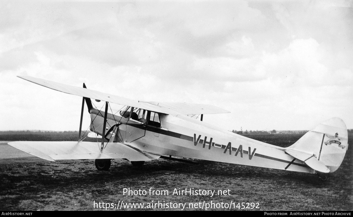 Aircraft Photo of VH-AAV | De Havilland D.H. 87B Hornet Moth | Royal Queensland Aero Club | AirHistory.net #145292