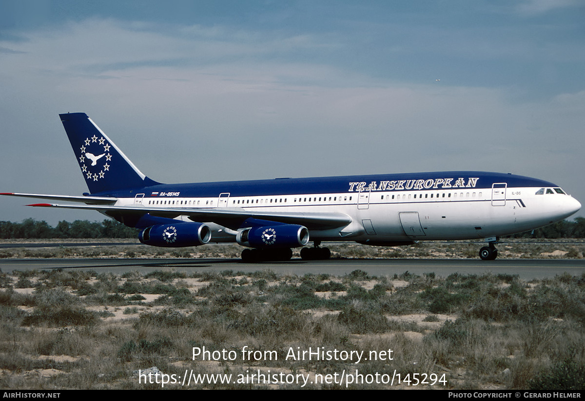 Aircraft Photo of RA-86145 | Ilyushin Il-86 | Transeuropean Airlines | AirHistory.net #145294