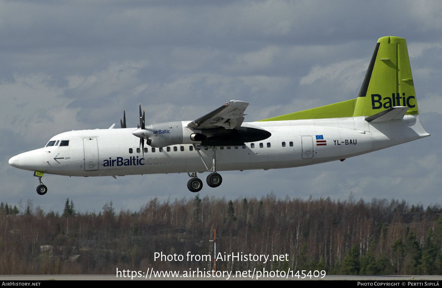 Aircraft Photo of YL-BAU | Fokker 50 | AirBaltic | AirHistory.net #145409