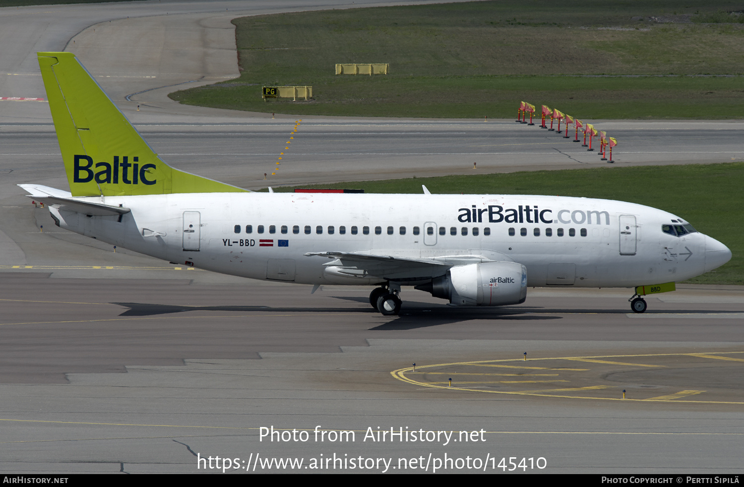 Aircraft Photo of YL-BBD | Boeing 737-53S | AirBaltic | AirHistory.net #145410