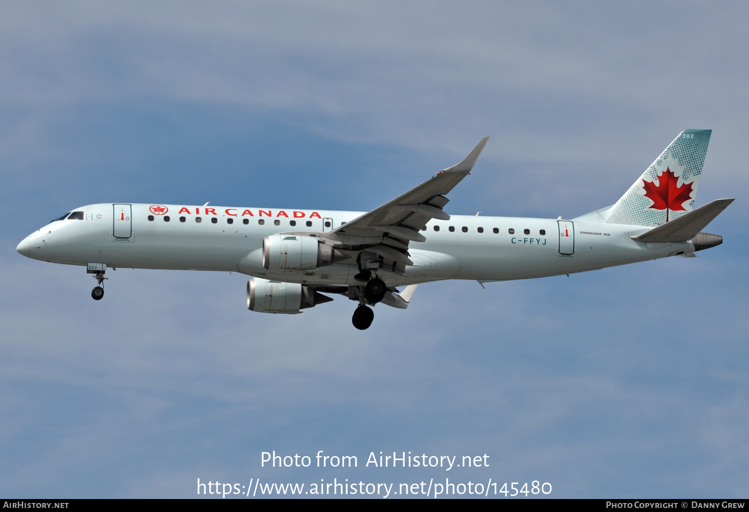 Aircraft Photo of C-FFYJ | Embraer 190AR (ERJ-190-100IGW) | Air Canada | AirHistory.net #145480