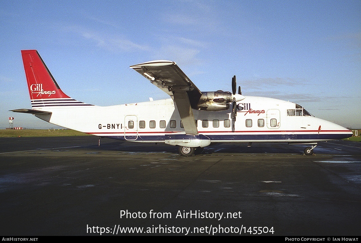 Aircraft Photo of G-BNYI | Short 360-300 | Gill Airways | AirHistory.net #145504