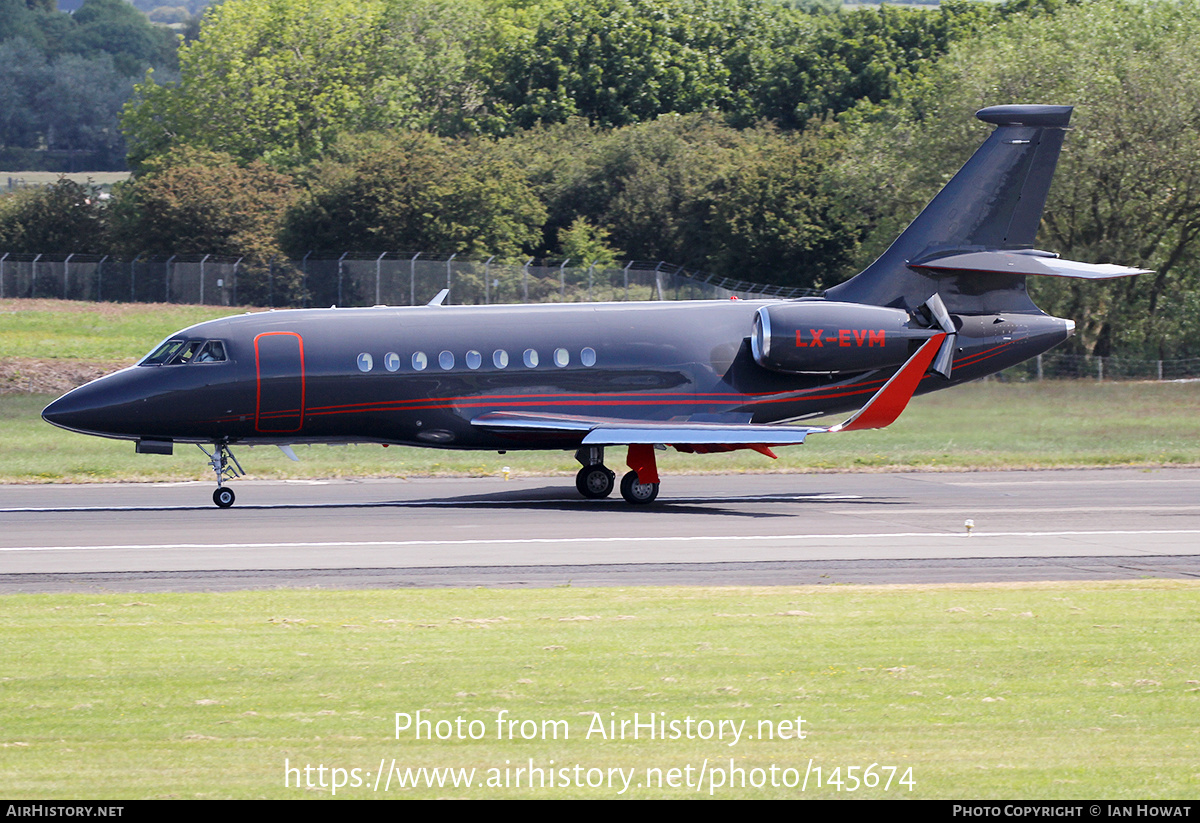 Aircraft Photo of LX-EVM | Dassault Falcon 2000LX | AirHistory.net #145674