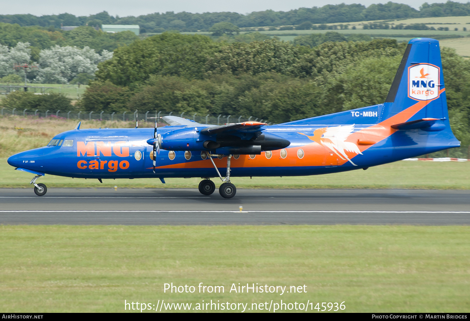 Aircraft Photo of TC-MBH | Fokker F27-500 Friendship | MNG Kargo | AirHistory.net #145936