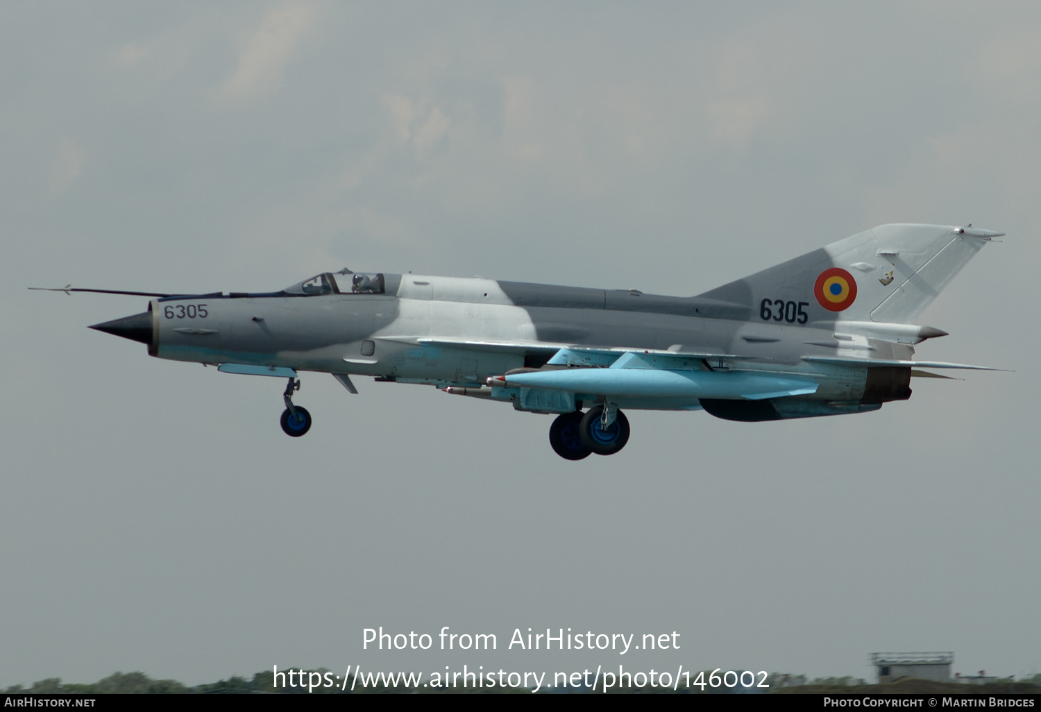 Aircraft Photo of 6305 | Mikoyan-Gurevich MiG-21MF Lancer C | Romania - Air Force | AirHistory.net #146002