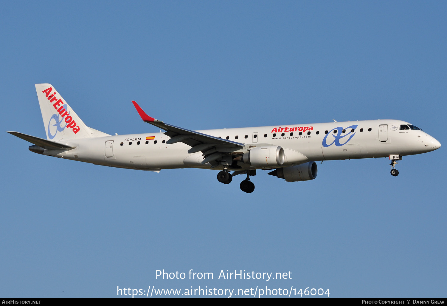 Aircraft Photo of EC-LKM | Embraer 195LR (ERJ-190-200LR) | Air Europa | AirHistory.net #146004