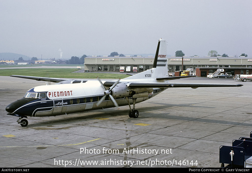 Aircraft Photo of N703U | Fairchild Hiller FH-227B | Piedmont Airlines | AirHistory.net #146144