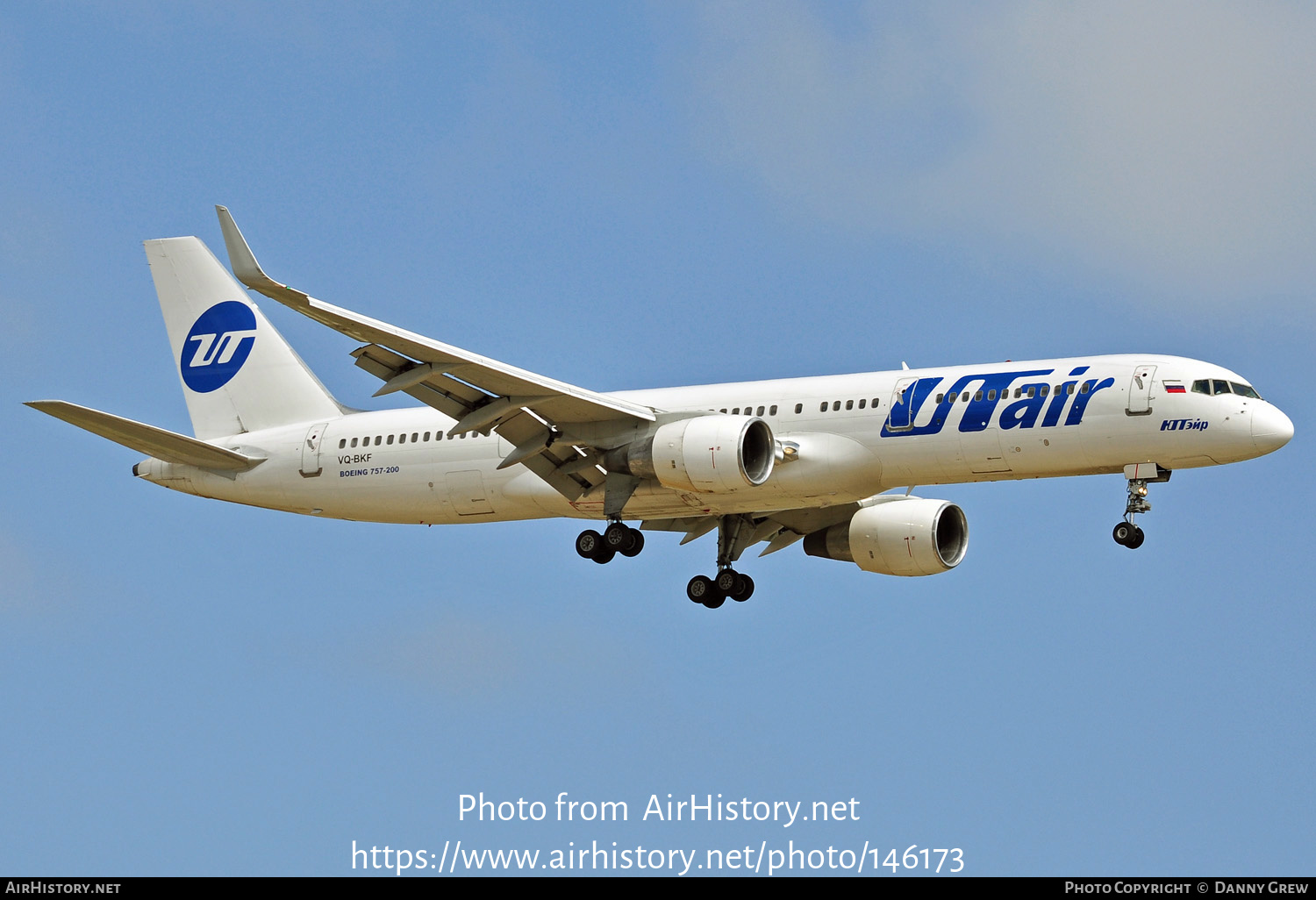 Aircraft Photo of VQ-BKF | Boeing 757-2Q8 | UTair | AirHistory.net #146173