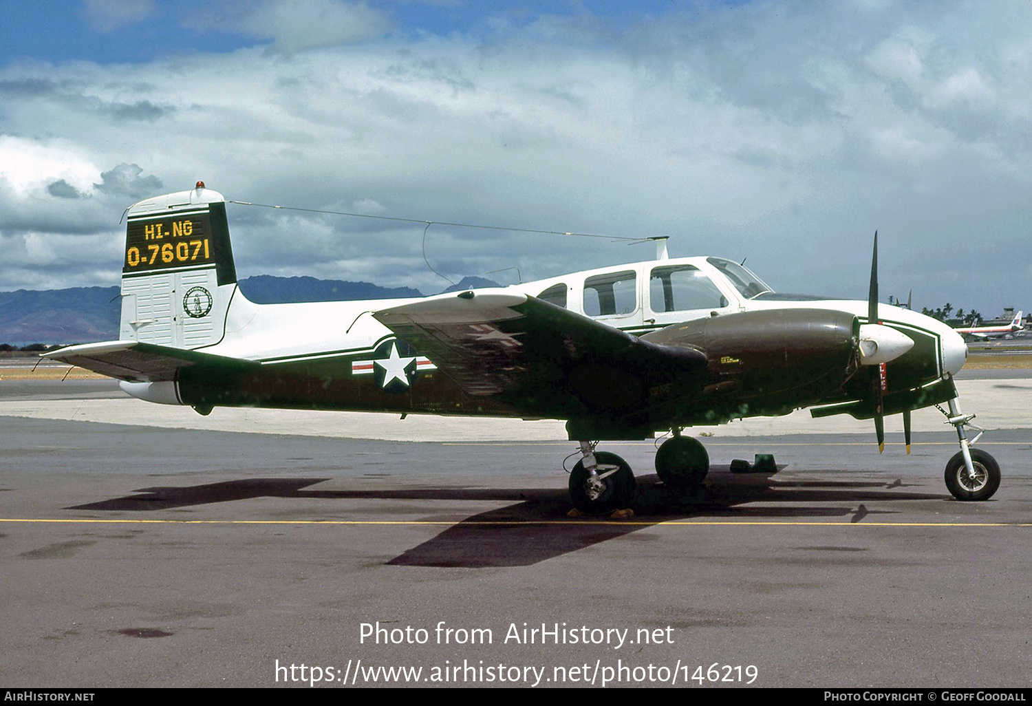 Aircraft Photo of 57-6071 / 0-76071 | Beech U-8D Seminole (50) | USA - Army | AirHistory.net #146219