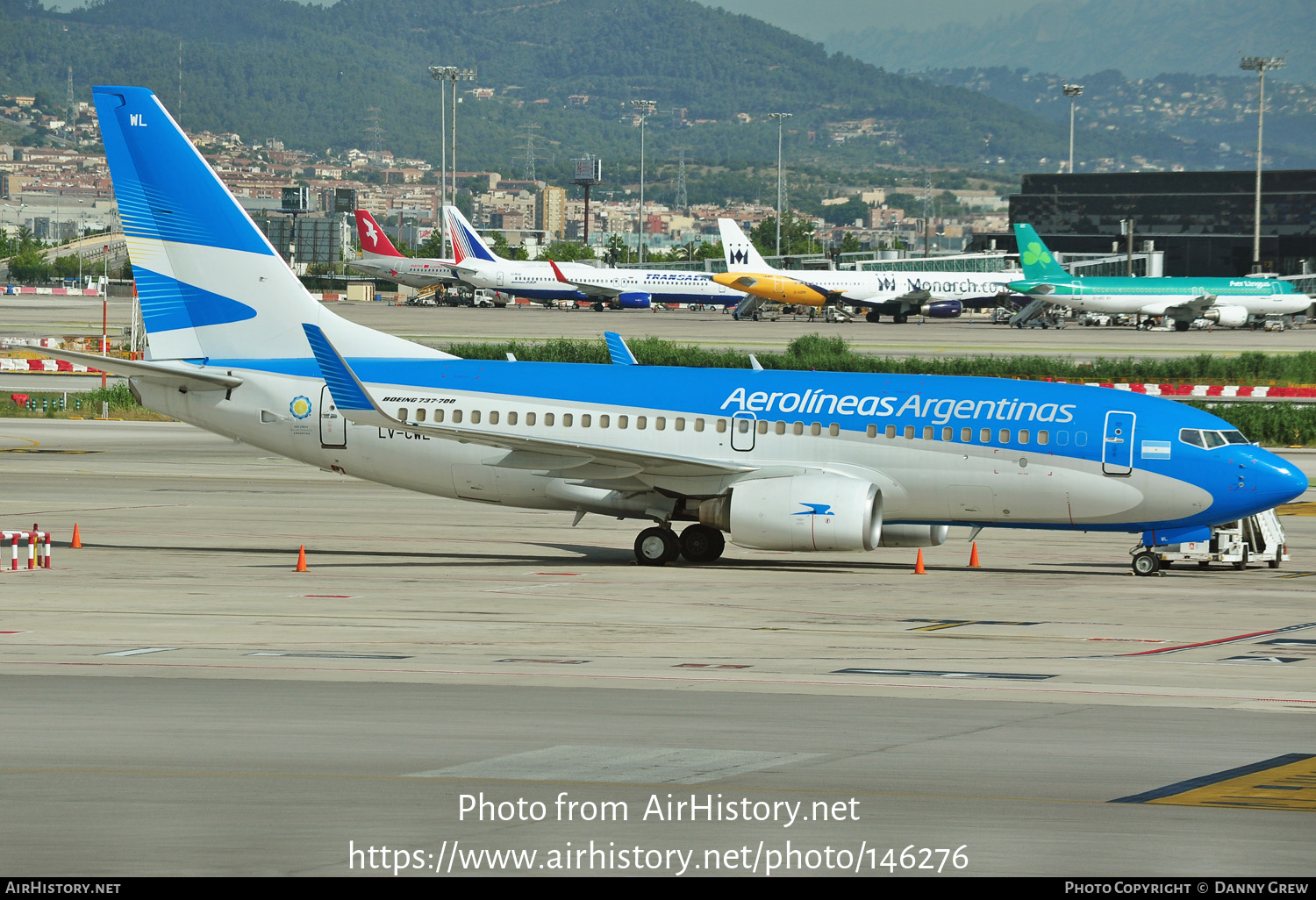 Aircraft Photo of LV-CWL | Boeing 737-7Q8 | Aerolíneas Argentinas | AirHistory.net #146276