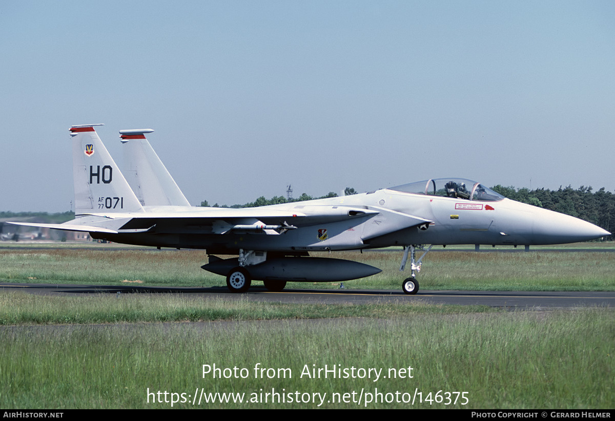 Aircraft Photo of 77-0071 / AF75-071 | McDonnell Douglas F-15A Eagle | USA - Air Force | AirHistory.net #146375