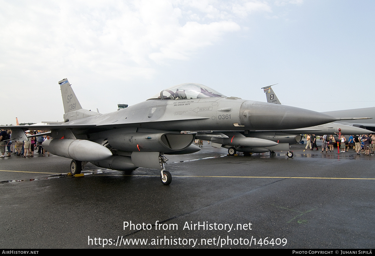 Aircraft Photo of 91-0361 / AF91-361 | Lockheed F-16CM Fighting Falcon | USA - Air Force | AirHistory.net #146409