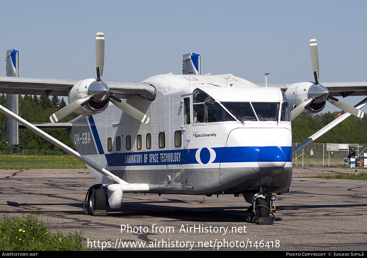 Aircraft Photo of OH-SBA | Short SC.7 Skyliner 3A-100 | Laboratory of Space Technology | AirHistory.net #146418