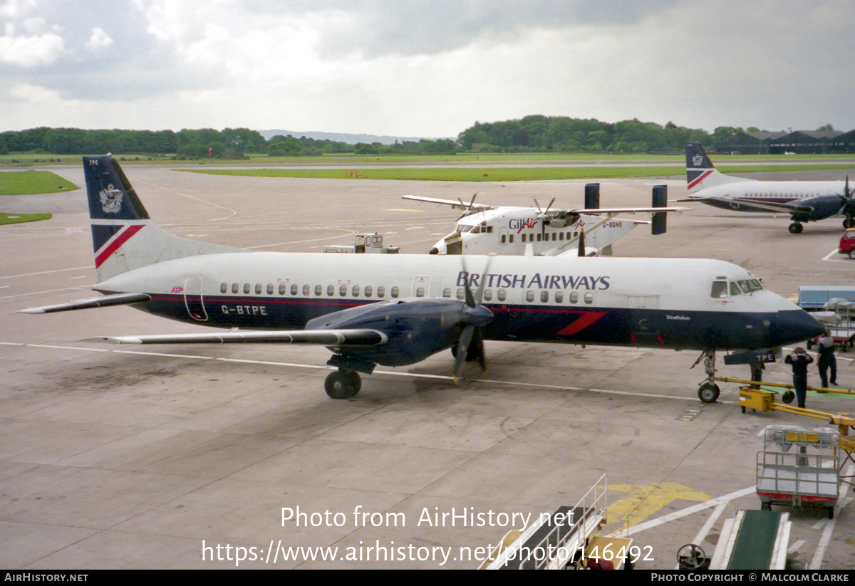 Aircraft Photo of G-BTPE | British Aerospace ATP | British Airways | AirHistory.net #146492